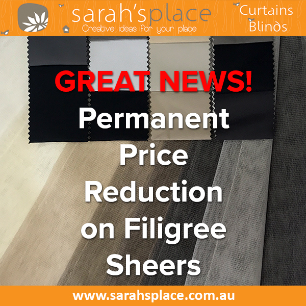 Permanent Price Reduction on Filigree Sheers